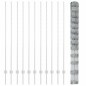 Pali per Recinzione vidaXL 22 pcs U-Channel 150 cm Acciaio Galvanizzato