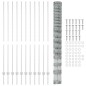 Posti per Recinzione vidaXL 22 pz U-Channel 150 cm Acciaio Galvanizzato Posti per Recinzione vidaXL 22 pz U-Channel 150 cm Acciaio Galvanizzato
