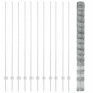 Pali di Recinzione vidaXL 22 pz U-Channel 160 cm Acciaio Zincato