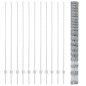 vidaXL Pali di Recinzione 22 pz U-Channel 160 cm Acciaio Galvanizzato