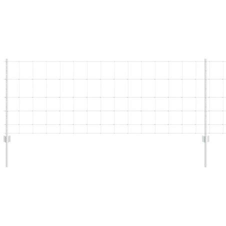 Posti per Recinzione vidaXL 11 pz U-Channel 80 cm in Acciaio Zincato
