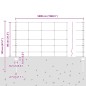 Pali della recinzione vidaXL 11 pz U-Channel 80 cm Acciaio zincato