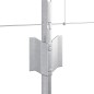 Pali della recinzione vidaXL 11 pz U-Channel 80 cm in acciaio zincato Pali della recinzione vidaXL 11 pz U-Channel 80 cm in acciaio zincato