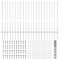 Pali di Recinzione vidaXL 22 pcs U-Channel 100 cm Acciaio Galvanizzato Pali di Recinzione vidaXL 22 pcs U-Channel 100 cm Acciaio Galvanizzato
