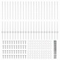 Posto per Recinzione vidaXL 22 pz U-Channel 100 cm Acciaio Zincato Posto per Recinzione vidaXL 22 pz U-Channel 100 cm Acciaio Zincato
