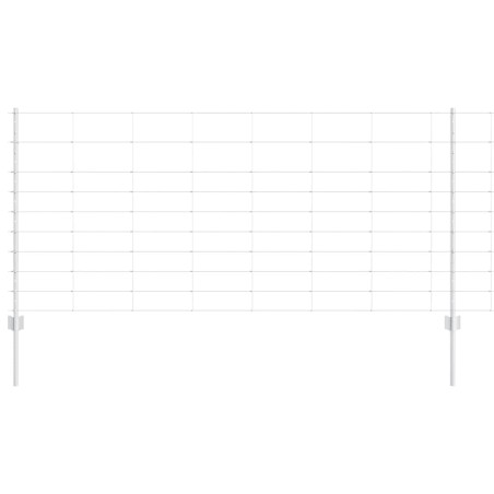Paletti per Recinzione vidaXL 22 pz U-Channel 100 cm Acciaio Zincato