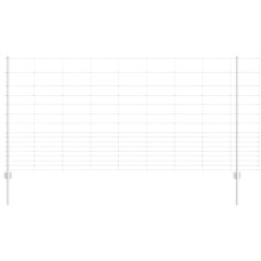 vidaXL Pali per Recinzione 22 pz U-Channel 120 cm Acciaio Zincato