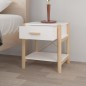 Tavolini da Letto 2pz Bianchi 42x38x45 cm in Legno Multistrato Tavolini da Letto 2pz Bianchi 42x38x45 cm in Legno Multistrato