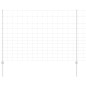 Posti per Recinzione vidaXL 22 pcs U-Channel 150 cm Acciaio Zincato