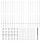 Pali di Recinzione vidaXL 22 pcs U-Channel 150 cm Acciaio Zincato Pali di Recinzione vidaXL 22 pcs U-Channel 150 cm Acciaio Zincato