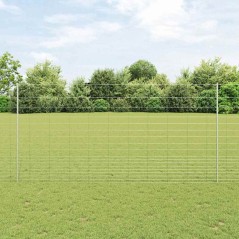 Pali di Recinzione vidaXL 22 pcs U-Channel 150 cm Acciaio Zincato