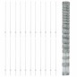 Pali di Recinzione vidaXL 22 pcs U-Channel 150 cm Acciaio Zincato