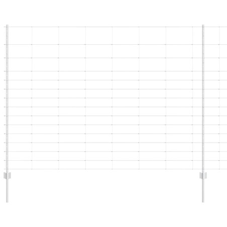 Posti per Recinzione vidaXL 22 pz U-Channel 160 cm Acciaio Zincato