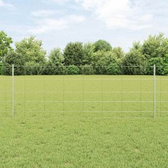 Posti della recinzione vidaXL 11 pcs U-Channel 80 cm in acciaio zincato