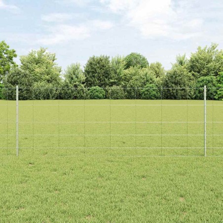 Posti della recinzione vidaXL 11 pcs U-Channel 80 cm in acciaio zincato