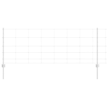 Posti della recinzione vidaXL 11 pcs U-Channel 80 cm in acciaio zincato