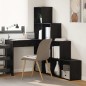 vidaXL Scrivania ad angolo Rovere nero 101,5 x 149,5 x 149,5 cm vidaXL Scrivania ad angolo Rovere nero 101,5 x 149,5 x 149,5 cm