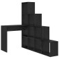 vidaXL Scrivania ad angolo Rovere nero 101,5 x 149,5 x 149,5 cm vidaXL Scrivania ad angolo Rovere nero 101,5 x 149,5 x 149,5 cm