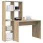 vidaXL Scrivania rovere sonoma 138.5 x 55 x 143 cm Legno multistrato vidaXL Scrivania rovere sonoma 138.5 x 55 x 143 cm Legno multistrato