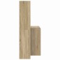 vidaXL Scrivania rovere sonoma 138.5 x 55 x 143 cm Legno multistrato vidaXL Scrivania rovere sonoma 138.5 x 55 x 143 cm Legno multistrato