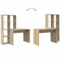 vidaXL Scrivania rovere sonoma 138.5 x 55 x 143 cm Legno multistrato vidaXL Scrivania rovere sonoma 138.5 x 55 x 143 cm Legno multistrato