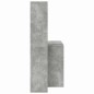 vidaXL Scrivania Grigio cemento 138.5 x 55 x 143 cm Legno multistrato vidaXL Scrivania Grigio cemento 138.5 x 55 x 143 cm Legno multistrato