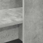 vidaXL Scrivania con lo scaffale con archiviazione Grigio cemento 122 x 67 x 145 cm vidaXL Scrivania con lo scaffale con archiviazione Grigio cemento 122 x 67 x 145 cm