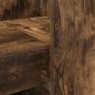 vidaXL Scrivania con lo scaffale con archiviazione Rovere fumo 122 x 67 x 145 cm