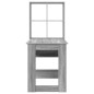 vidaXL Scrivania con lo scaffale con archiviazione Grigio Sonoma 122 x 67 x 145 cm vidaXL Scrivania con lo scaffale con archiviazione Grigio Sonoma 122 x 67 x 145 cm