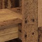 vidaXL Scrivania con lo scaffale con archiviazione Legno vecchio 122 x 67 x 145 cm