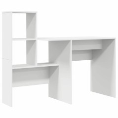 vidaXL Scrivania Bianco 131.5 x 50 x 106.5 cm Legno multistrato