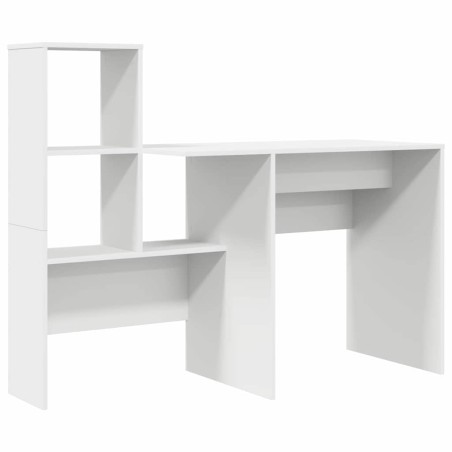 vidaXL Scrivania Bianco 131.5 x 50 x 106.5 cm Legno multistrato