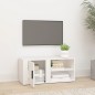Mobile Porta TV Bianco 80x31,5x36 cm in Legno Multistrato Mobile Porta TV Bianco 80x31,5x36 cm in Legno Multistrato