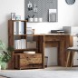 vidaXL Scrivania Legno vecchio 131.5 x 50 x 106.5 cm Legno multistrato