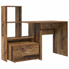 vidaXL Scrivania Legno vecchio 131.5 x 50 x 106.5 cm Legno multistrato