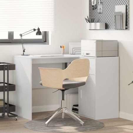 vidaXL Scrivania Angolare Bianca 102x88x75 cm Legno Ingegnerizzato