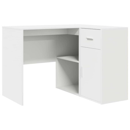vidaXL Scrivania Angolare Bianca 102x88x75 cm Legno Ingegnerizzato