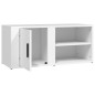 Mobile Porta TV Bianco 80x31,5x36 cm in Legno Multistrato Mobile Porta TV Bianco 80x31,5x36 cm in Legno Multistrato
