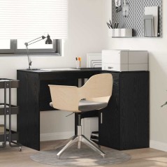 vidaXL Scrivania Angolare Rovere Nero 102x88x75 cm Legno Ingegnerizzato