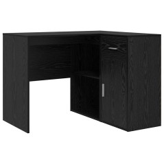vidaXL Scrivania Angolare Rovere Nero 102x88x75 cm Legno Ingegnerizzato