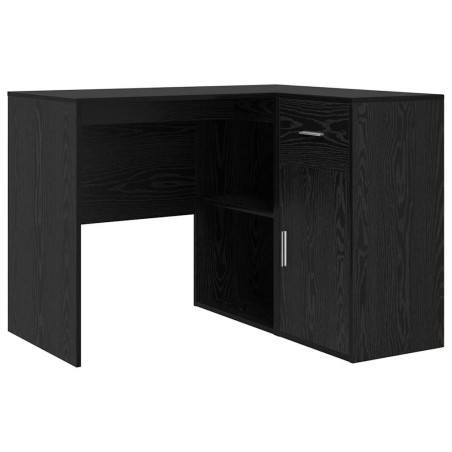 vidaXL Scrivania Angolare Rovere Nero 102x88x75 cm Legno Ingegnerizzato