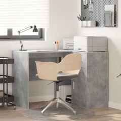 vidaXL Scrivania Angolare Grigio Cemento 102x88x75 cm Legno ingegnerizzato