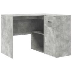 vidaXL Scrivania Angolare Grigio Cemento 102x88x75 cm Legno ingegnerizzato