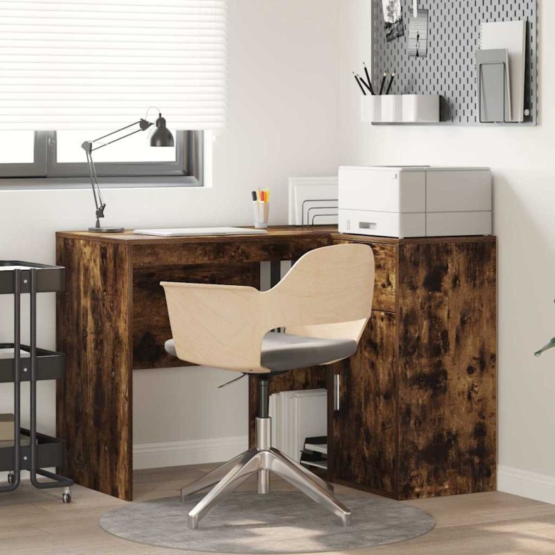vidaXL Scrivania ad Angolo Rovere Affumicato 102x88x75 cm Legno ingegnerizzato vidaXL Scrivania ad Angolo Rovere Affumicato 102x88x75 cm Legno ingegnerizzato