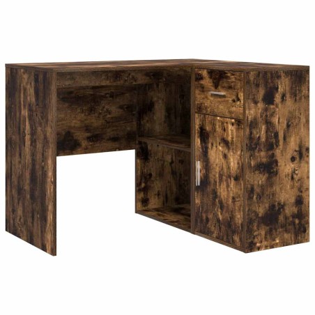 vidaXL Scrivania ad Angolo Rovere Affumicato 102x88x75 cm Legno ingegnerizzato