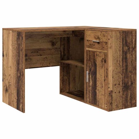 vidaXL Scrivania d'angolo in legno vintage 102x88x75 cm Legno ingegnerizzato