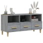 Mobile TV Grigio Sonoma 102x36x50 cm in Legno Multistrato Mobile TV Grigio Sonoma 102x36x50 cm in Legno Multistrato