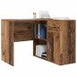 vidaXL Scrivania d'angolo in legno vintage 102x88x75 cm Legno ingegnerizzato