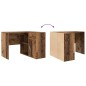 vidaXL Scrivania d'angolo in legno vintage 102x88x75 cm Legno ingegnerizzato