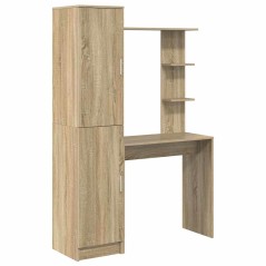 vidaXL Scrivania con spazio Rovere Sonoma Legno ingegnerizzato